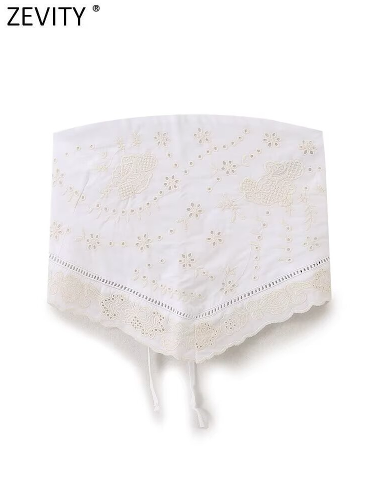 Strapless Bra Backless - بلوزة مجوفة بدون حمالات للنساء ،