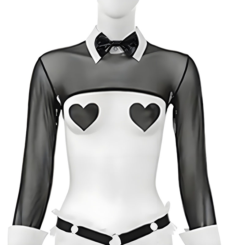زي خادمة أنيمي شبكي مثير، ملاب - مراجعة Garter Belt Set وسعره