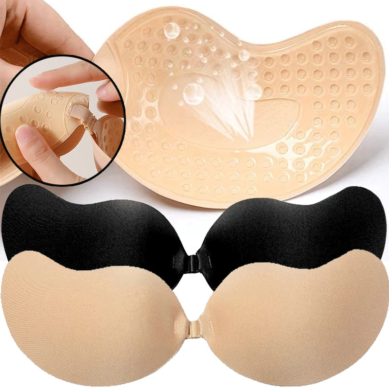 أغطية حلمات الثدي اللاصقة القا - مراجعة Silicone Bra Adhesive وسعره